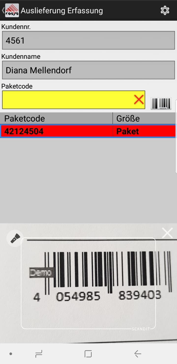 Hauspostverteilung Barcode Scanner App Hauspostverteilung Barcode Scanner App