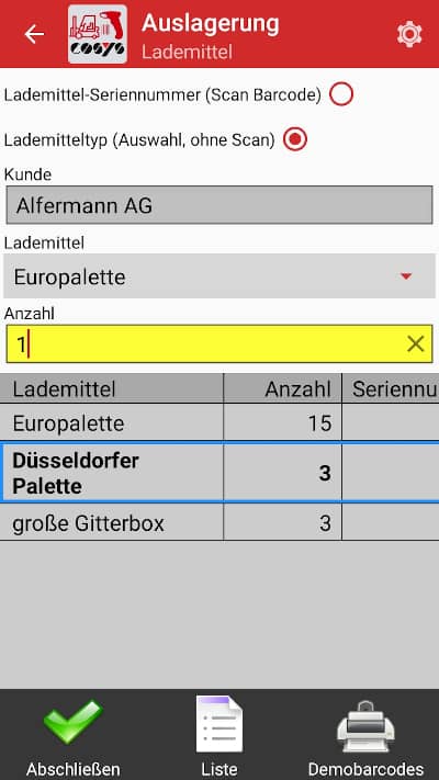 Lademittelverwaltung und Behältermanagement Lademittelverwaltung und Behältermanagement